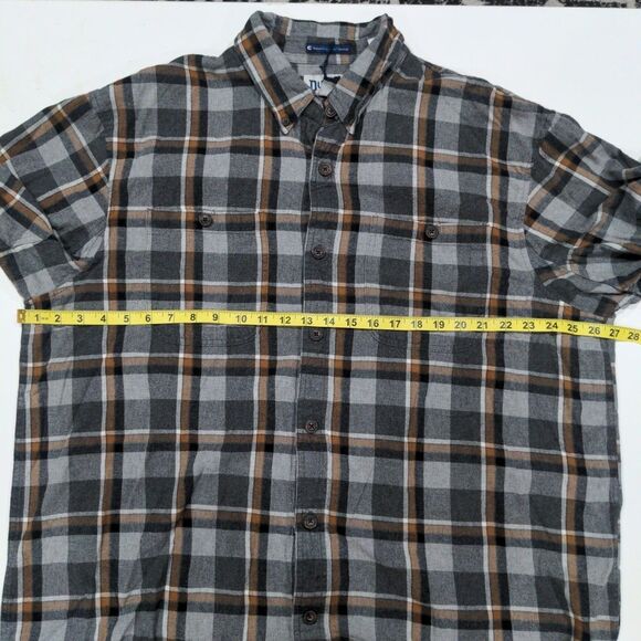 Duluth Mens Magna Ready Free Swingin Flannel Relaxed Fit LS Shirt Size XL Gray - Picture 11 of 13